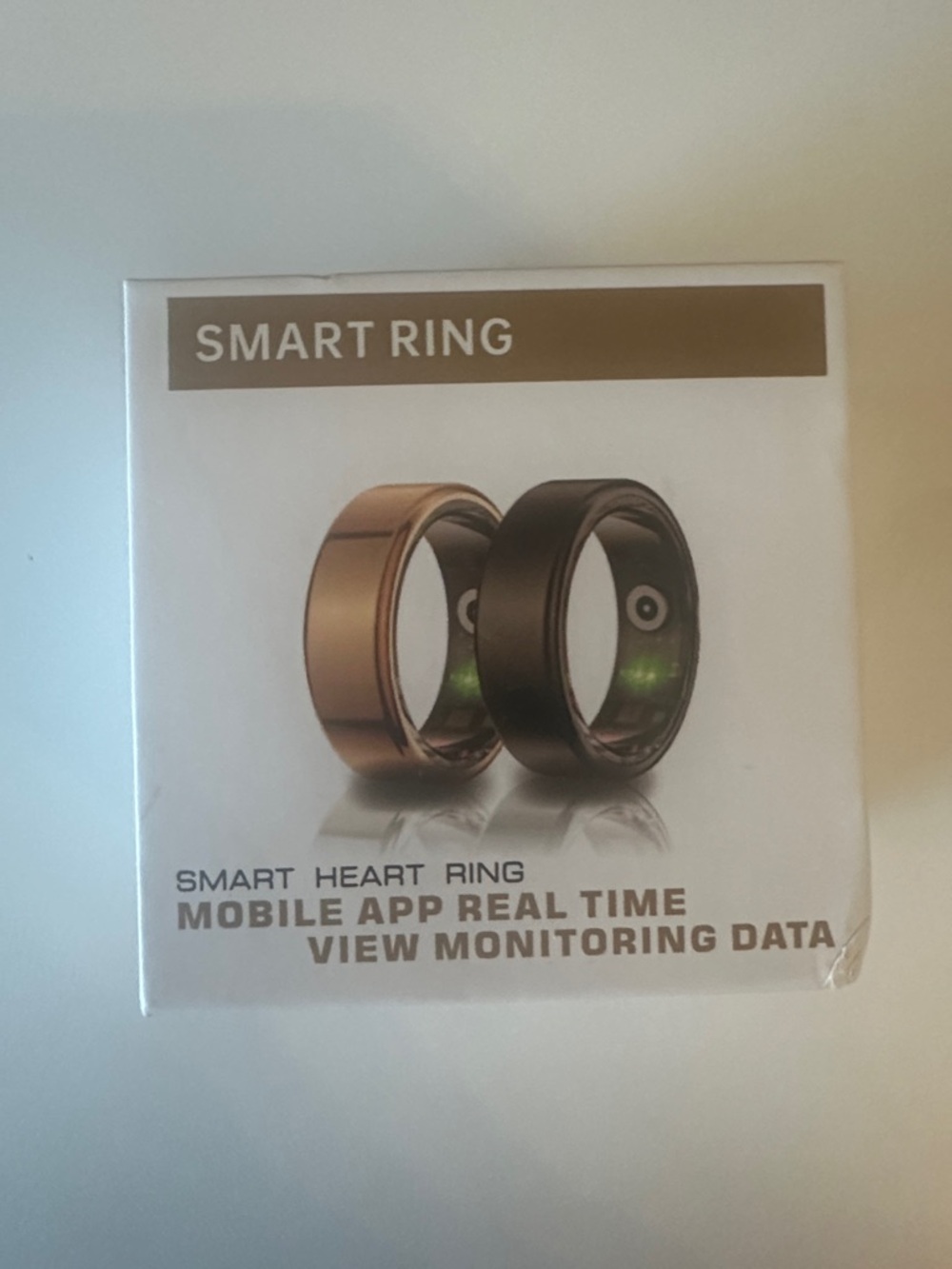 Smart Ring Heart Monitor - Black size 11/12